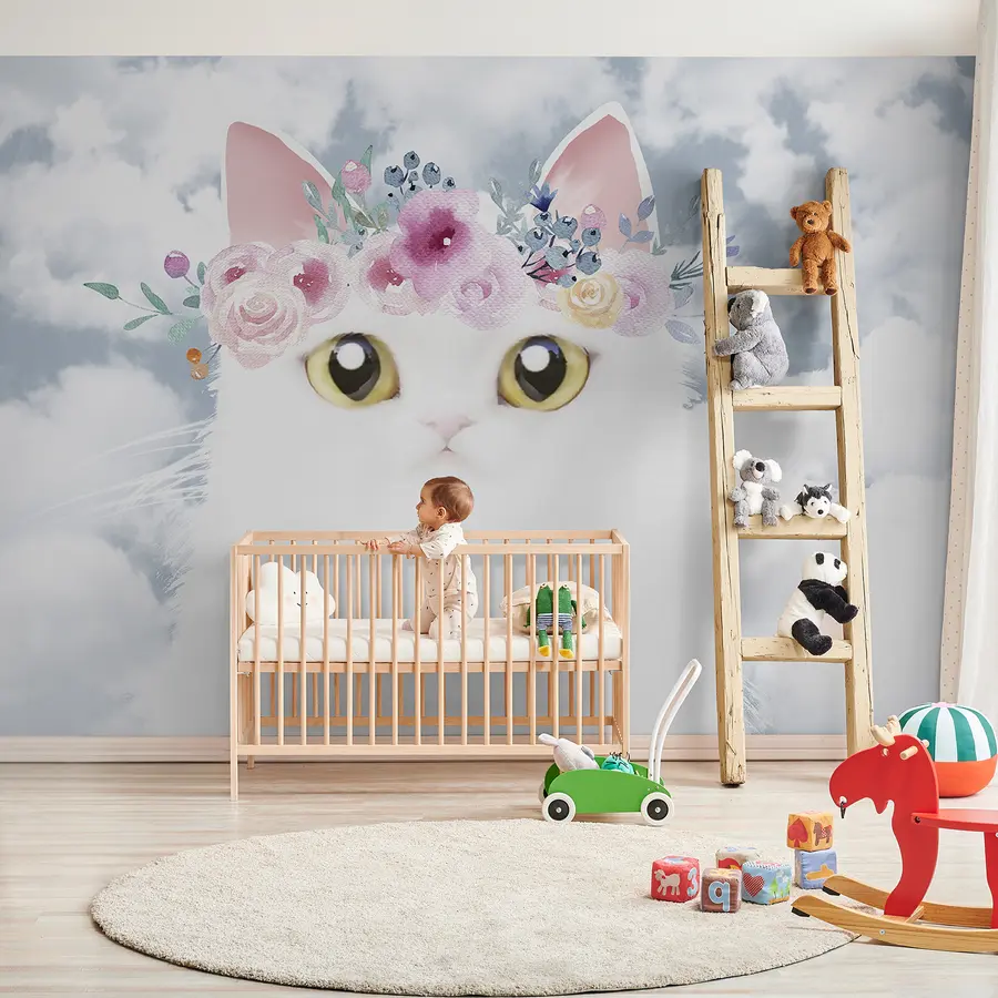 murais de parede Gato, nuvem e felidae u09390