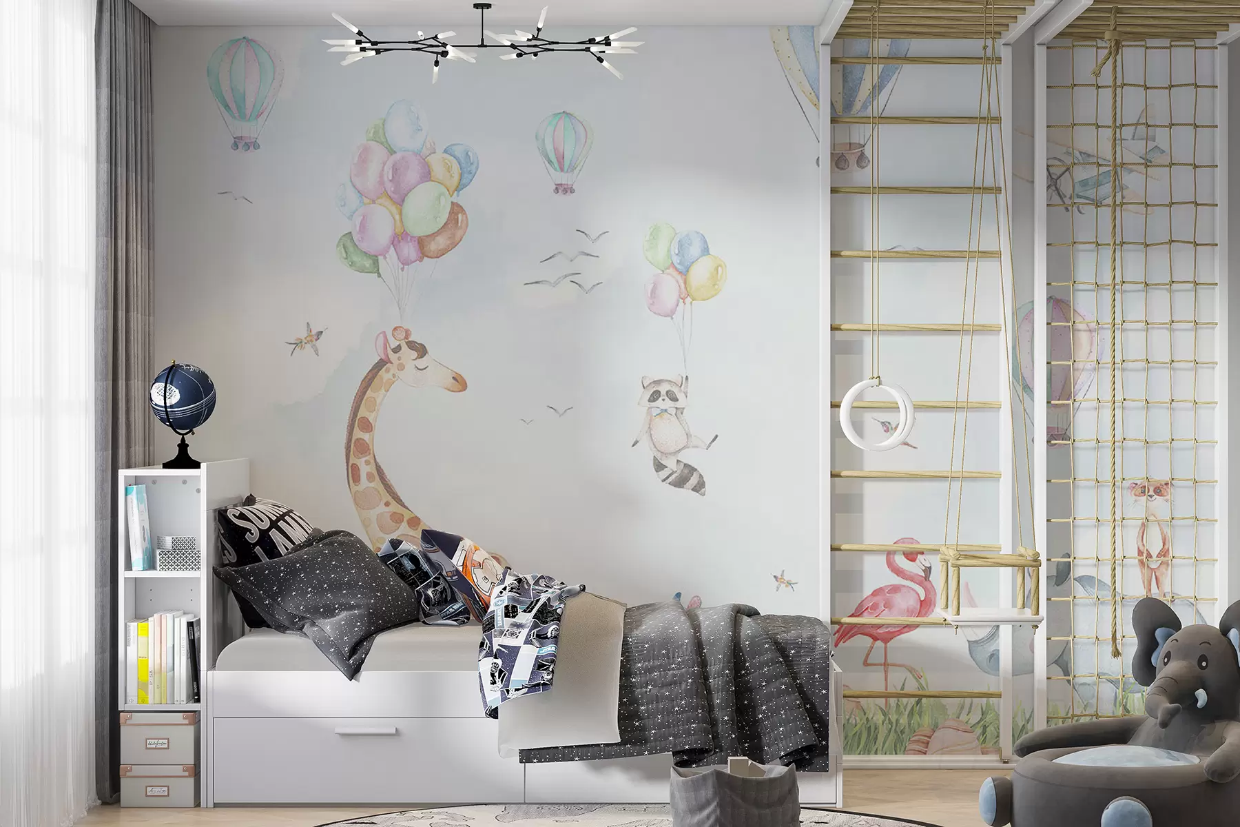 murais de parede Animais no show aéreo u59757v2