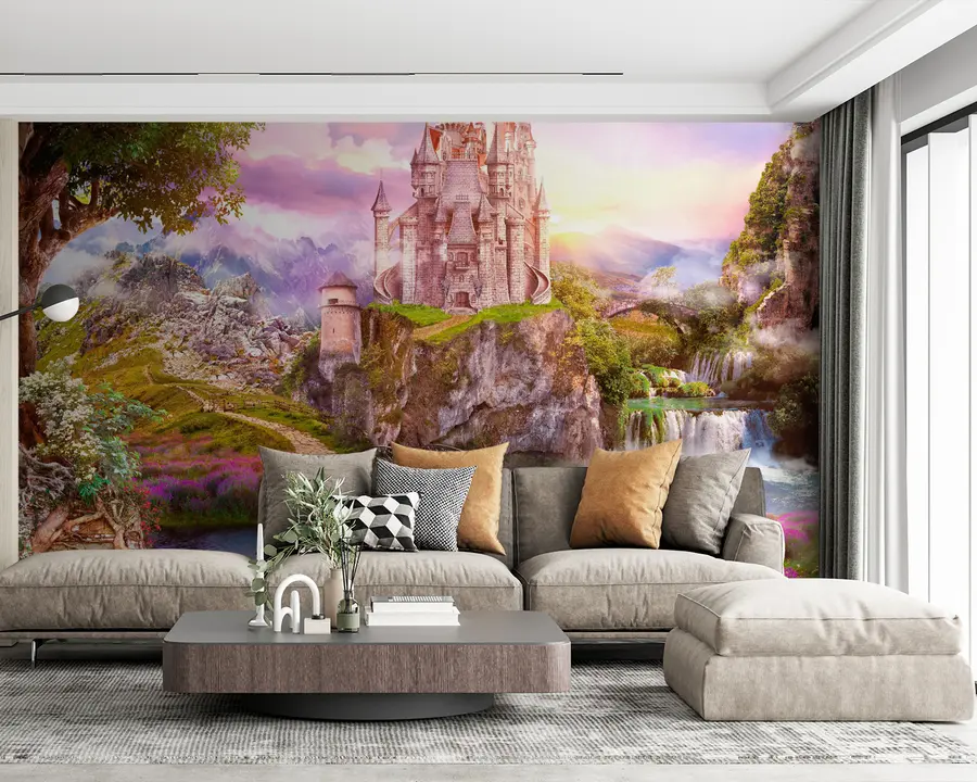 murais de parede Planta, céu e nuvem u59924