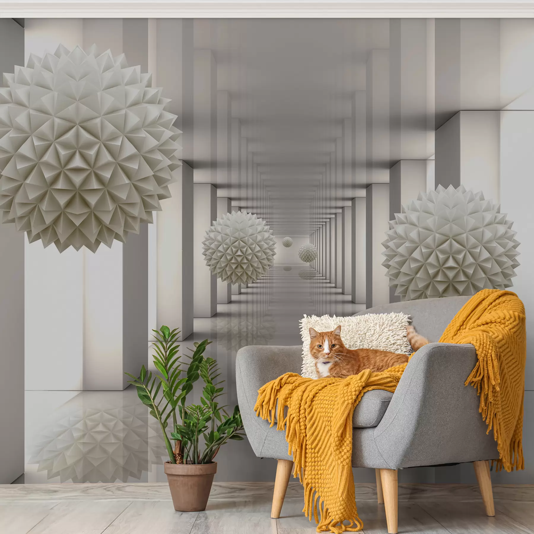 murais de parede Borboleta castanha u63738