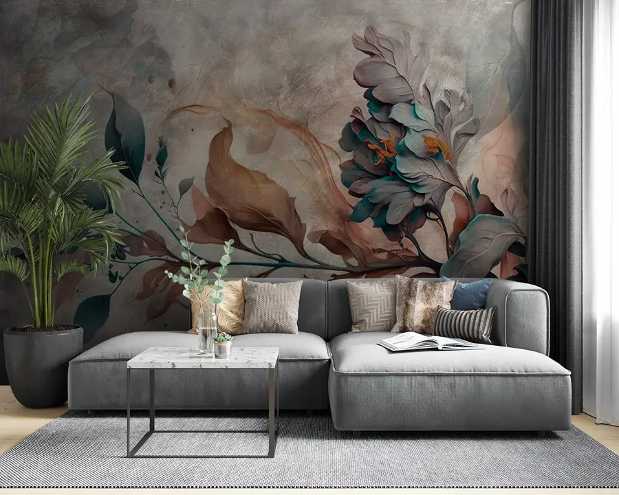 murais de parede Lindo ramo de cores u93917