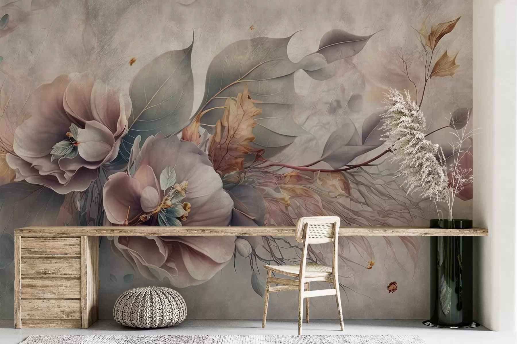 murais de parede Flores de quimera u93930