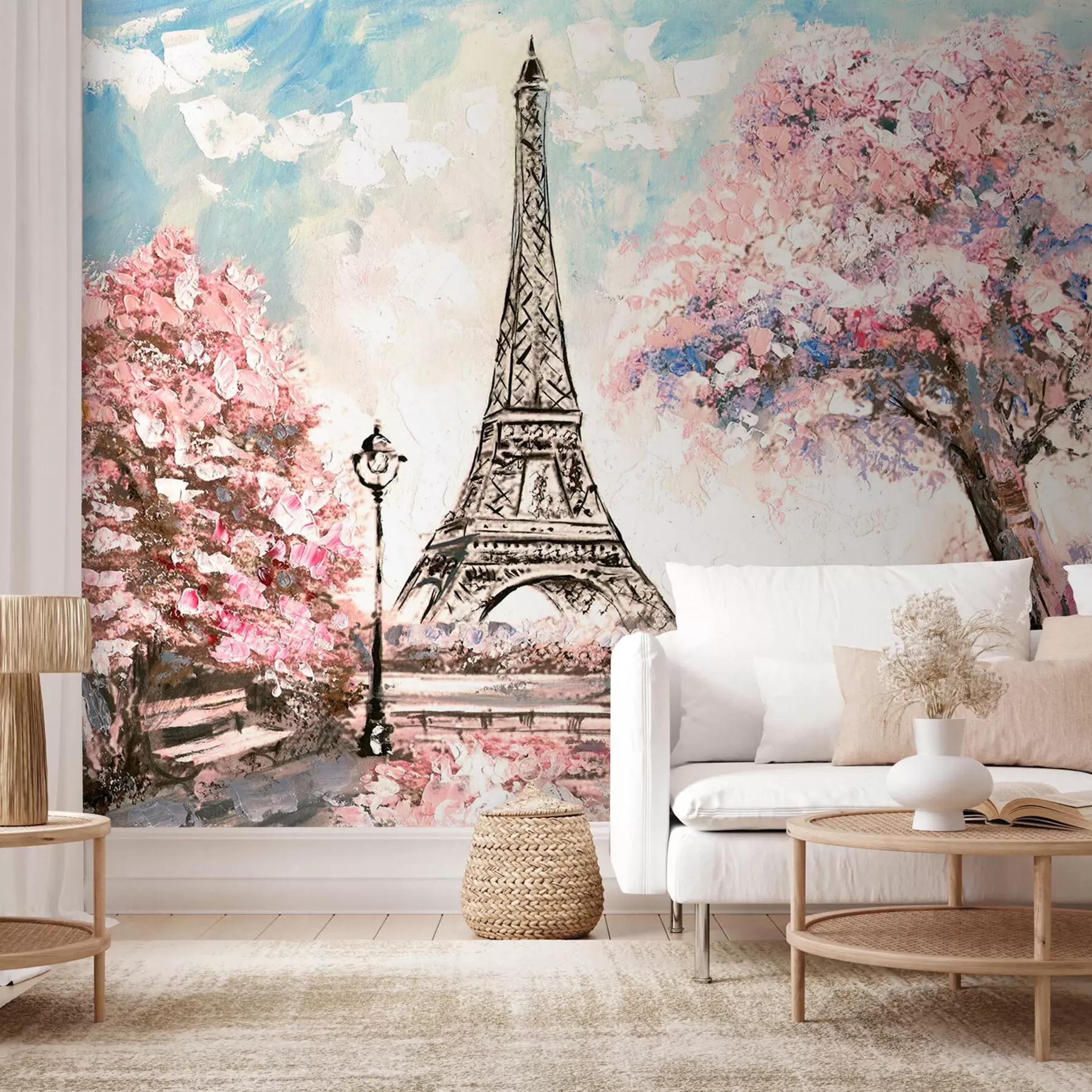 murais de parede Vista da rua de Paris u74631