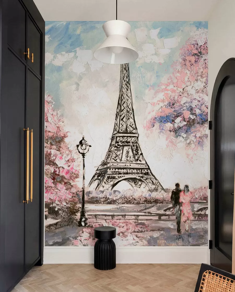 murais de parede Vista da rua de Paris u74631