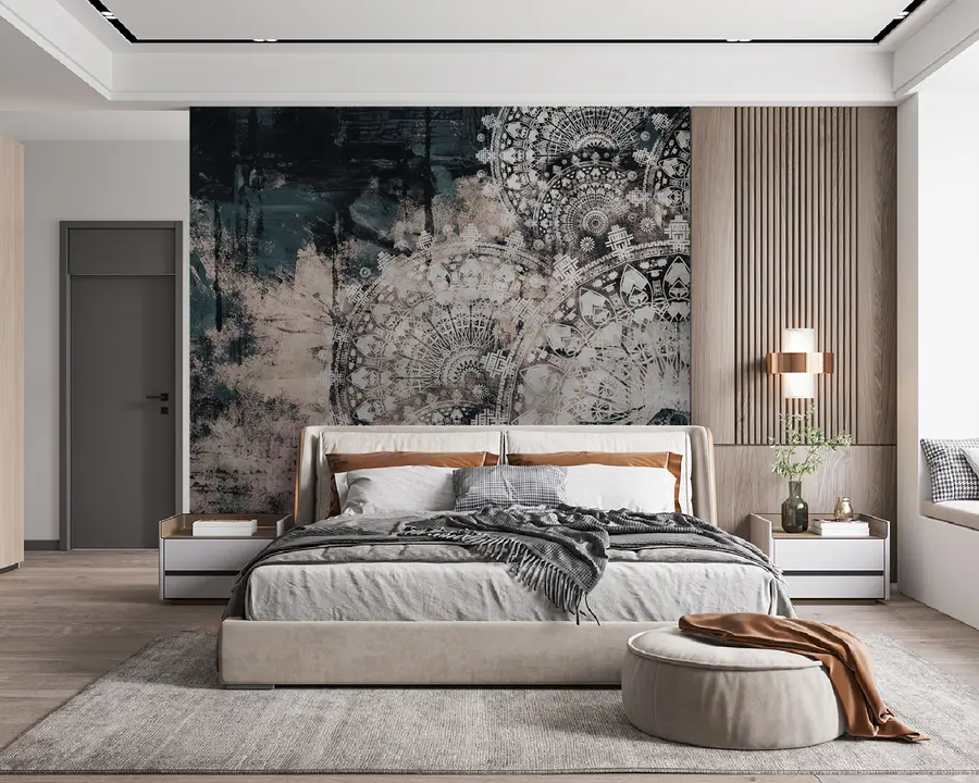 murais de parede Mandala vintage u93958