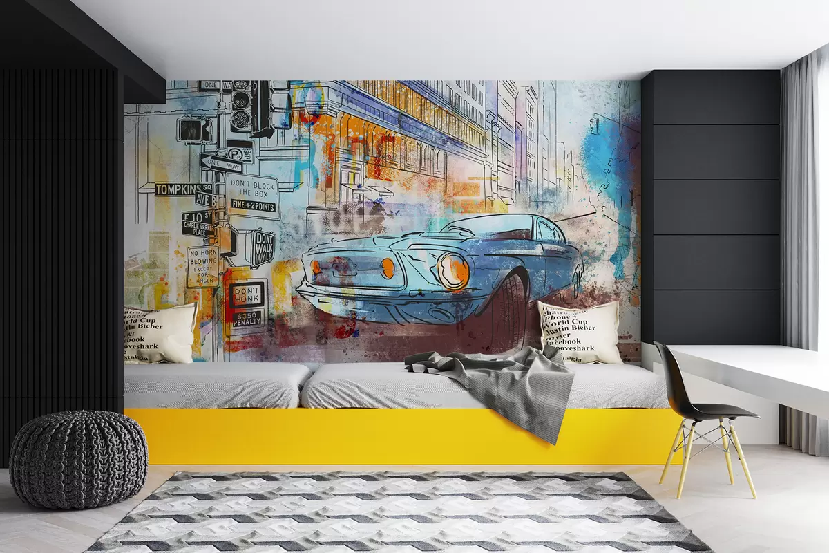 murais de parede máquina de graffiti u75814