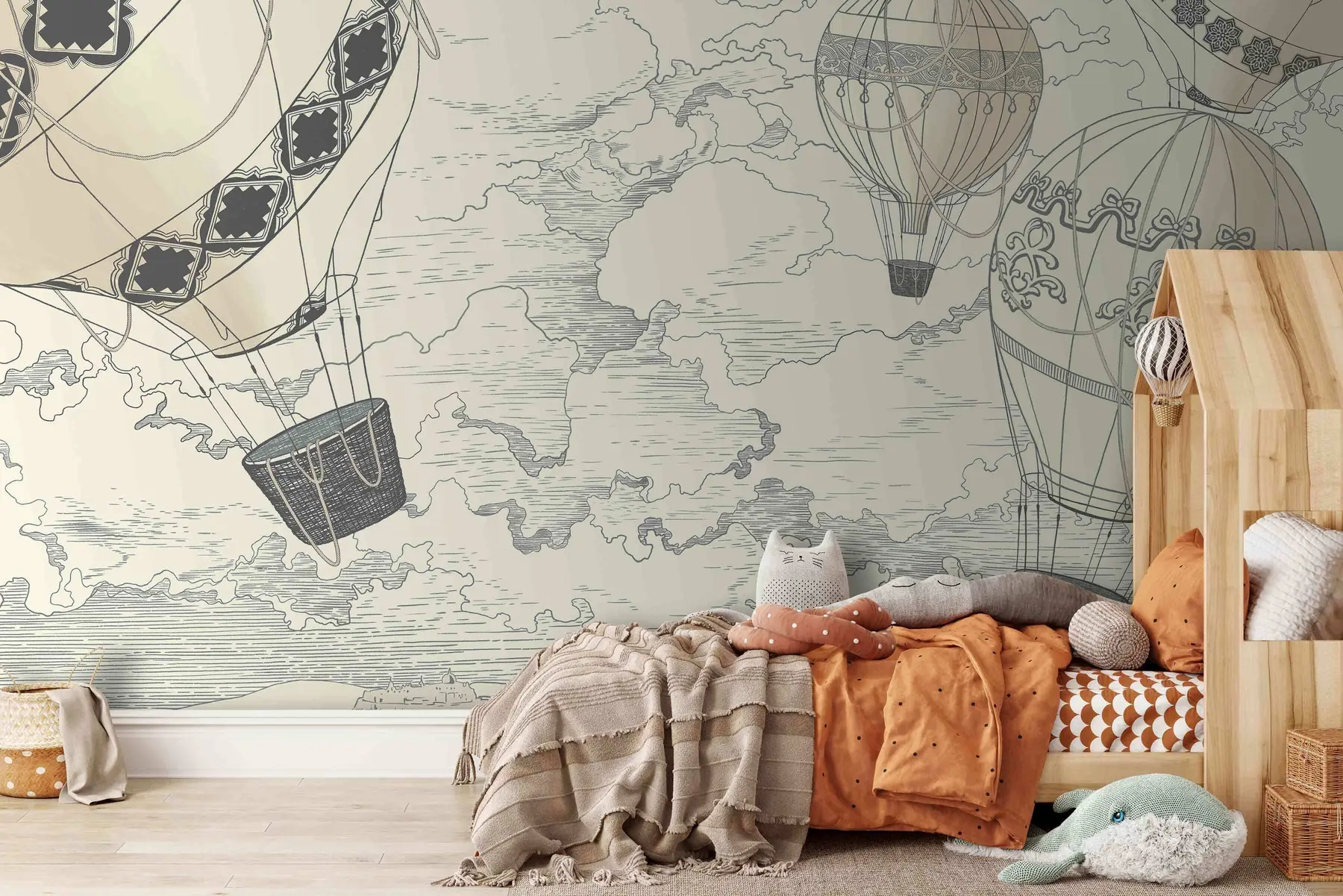 murais de parede sonhos aéreos u75816