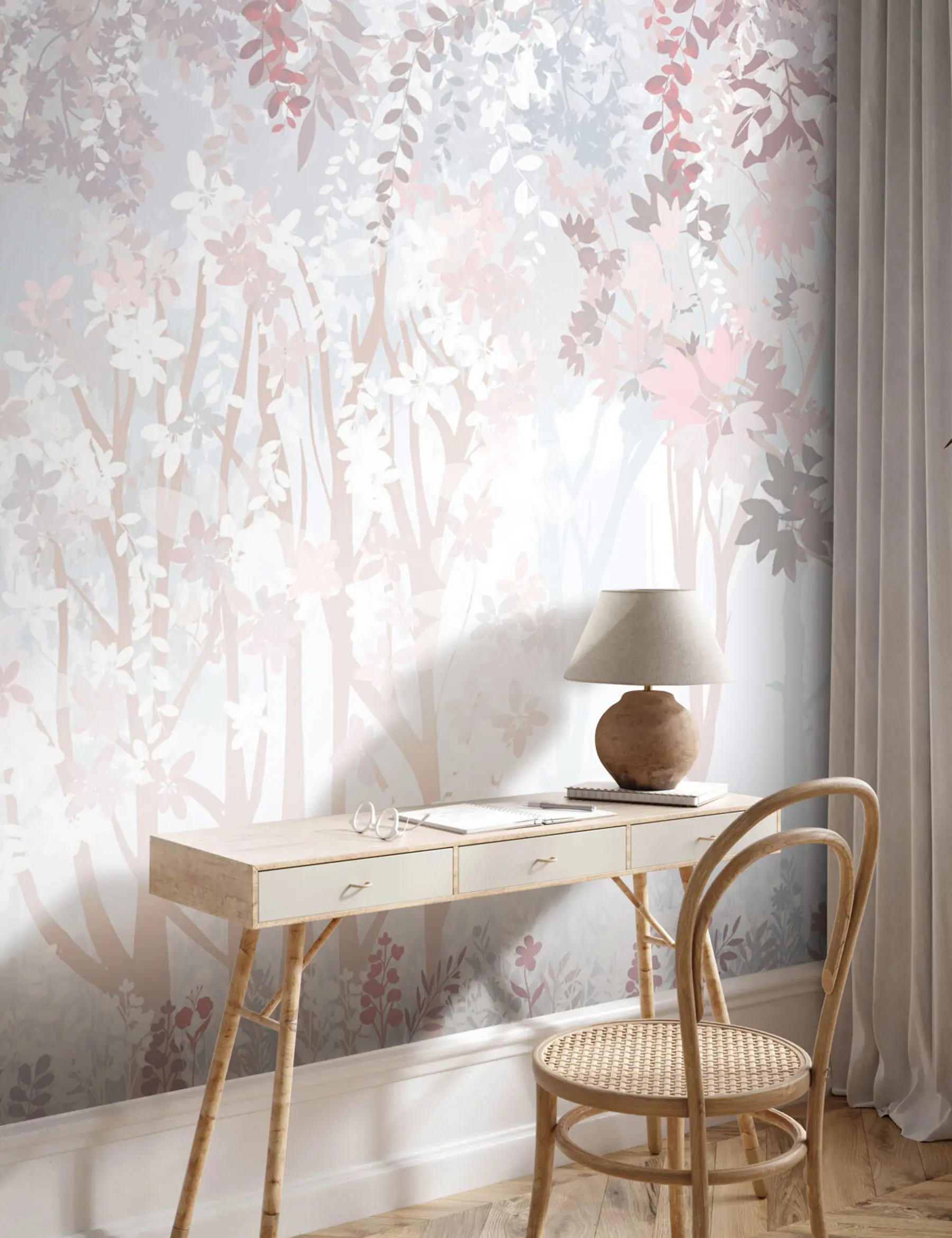 murais de parede Uma floresta mágica fabulosa u94171