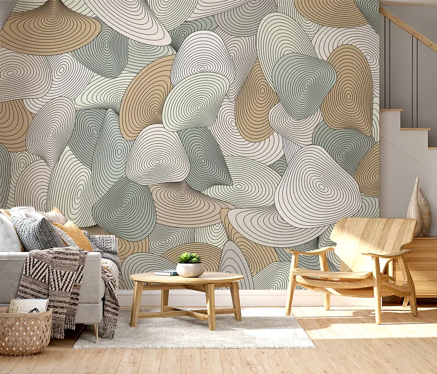 murais de parede ornamento em espiral u94475