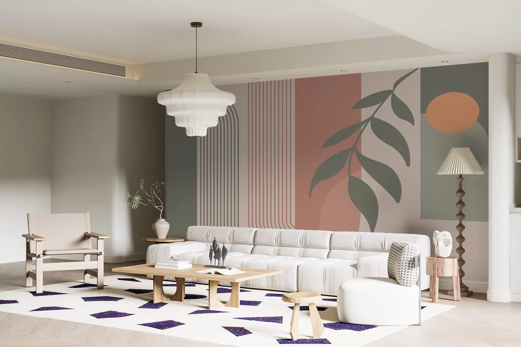 murais de parede Arcos e elementos decorativos em estilo boho u94153