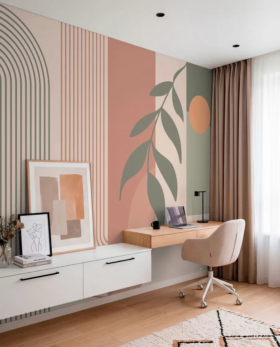 murais de parede Arcos e elementos decorativos em estilo boho u94153