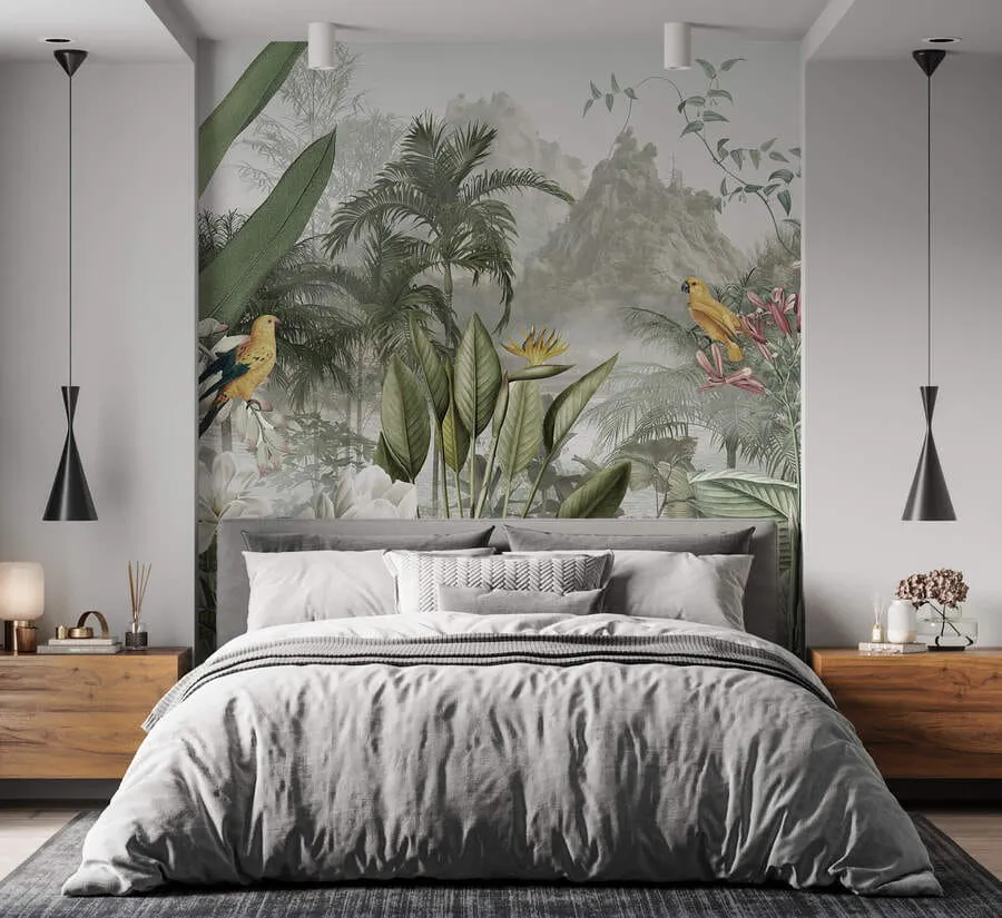 murais de parede selva tropical u95396
