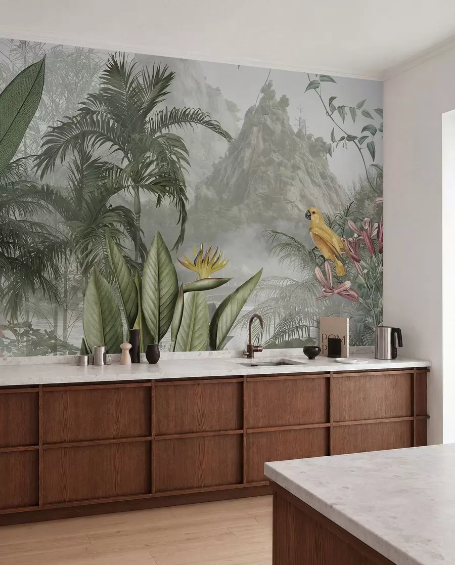murais de parede selva tropical u95396