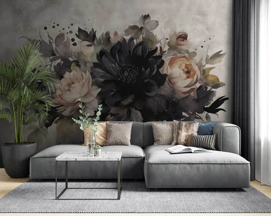 murais de parede Flores bonitas u95409