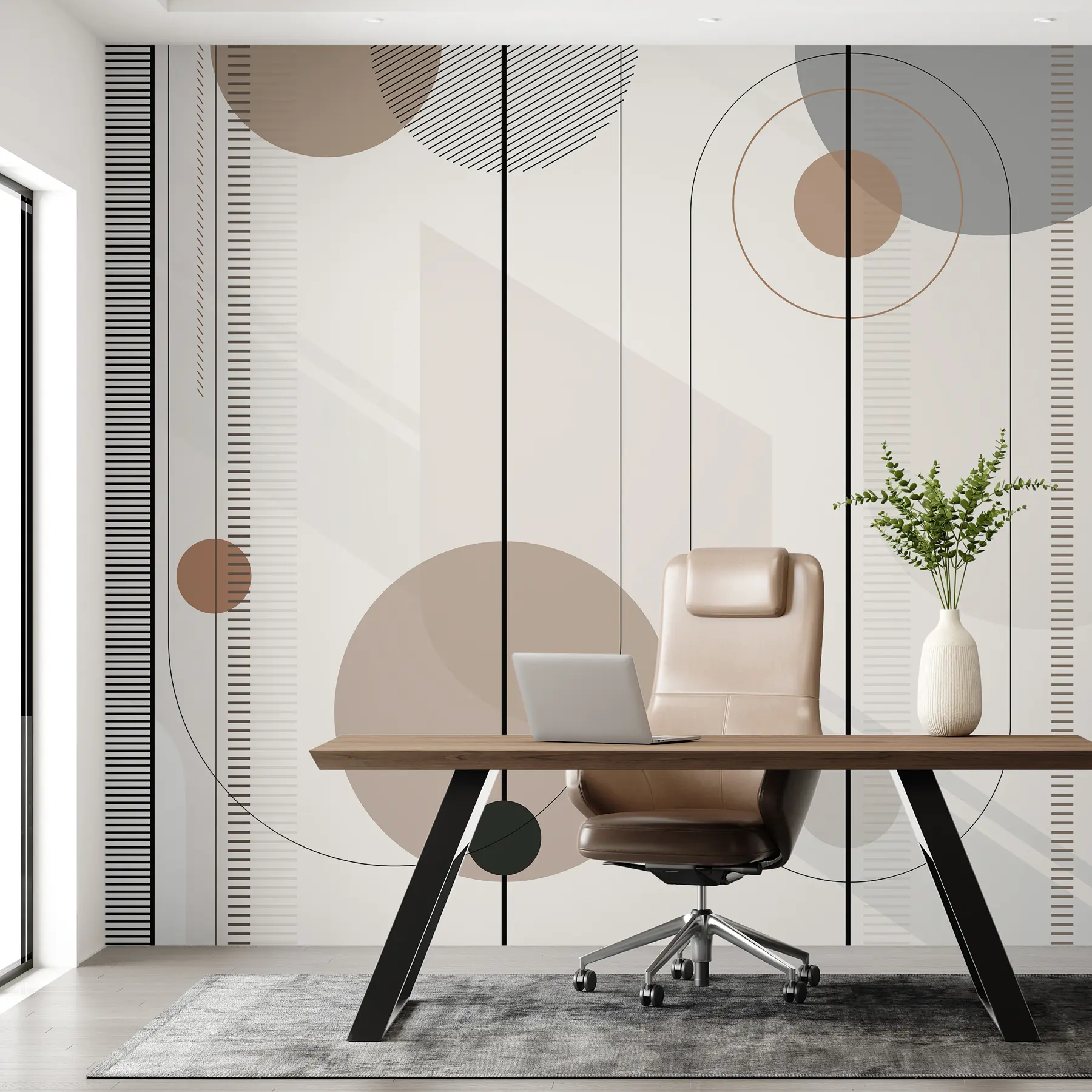 murais de parede abstração geométrica u95379