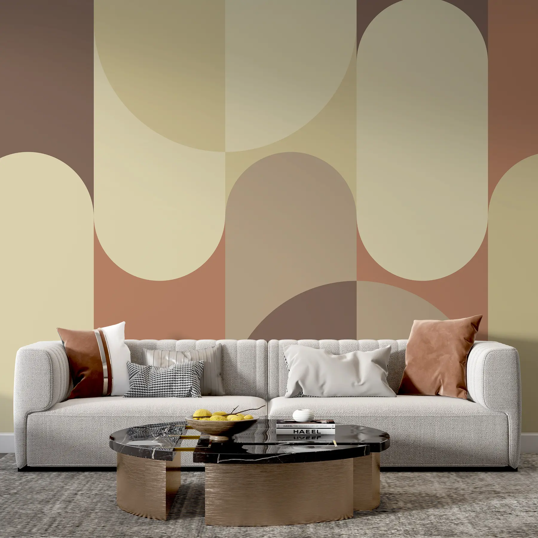 murais de parede Geometria Bauhaus u95870