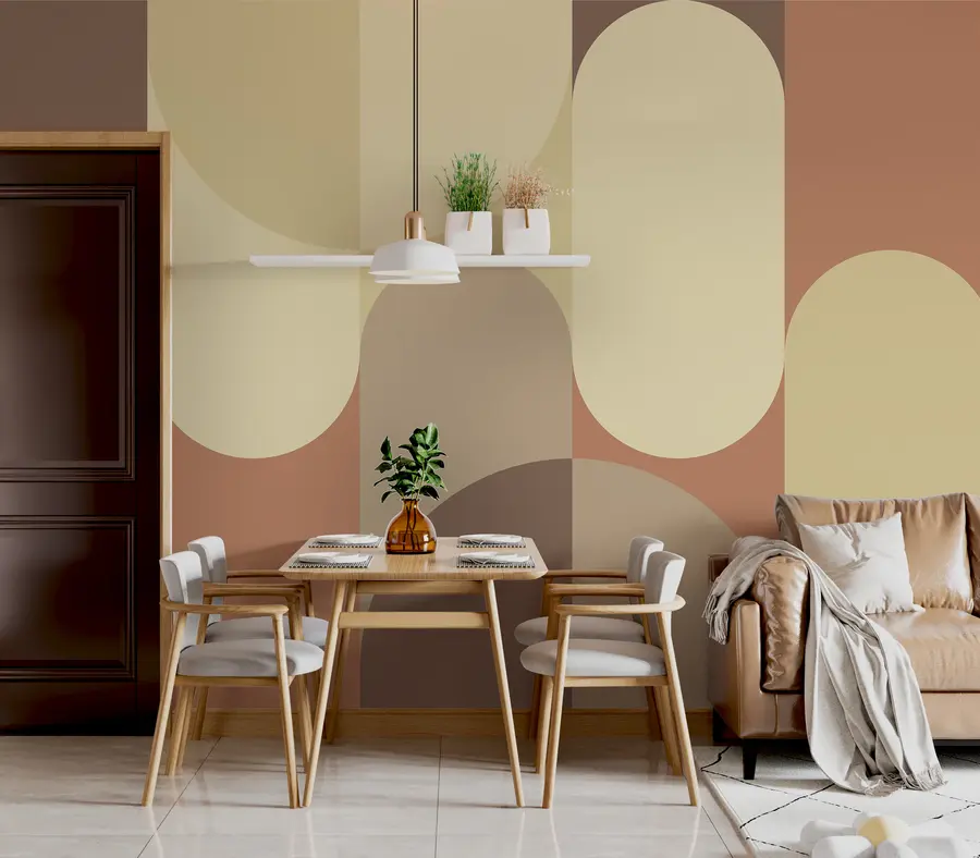 murais de parede Geometria Bauhaus u95870