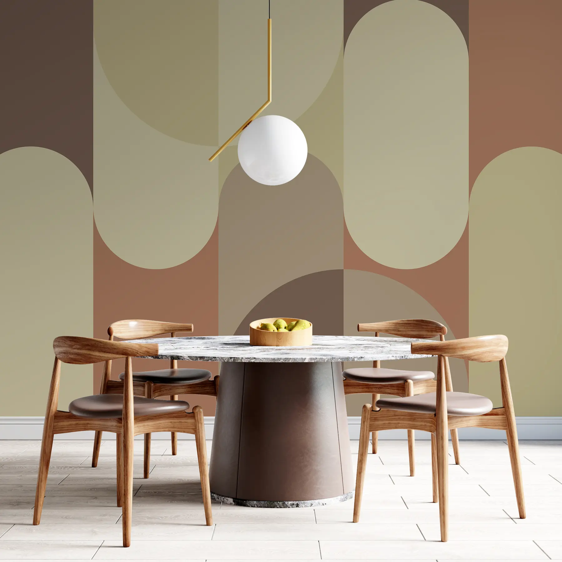 murais de parede Geometria Bauhaus u95870