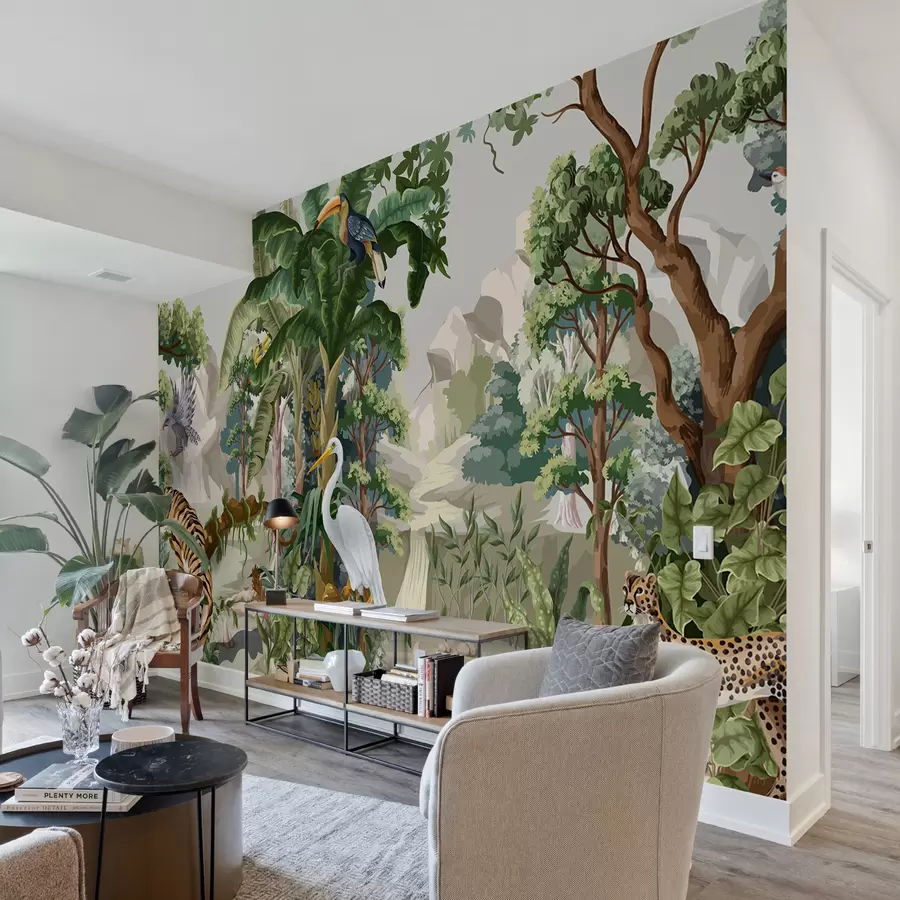 murais de parede Animais nos trópicos u95714