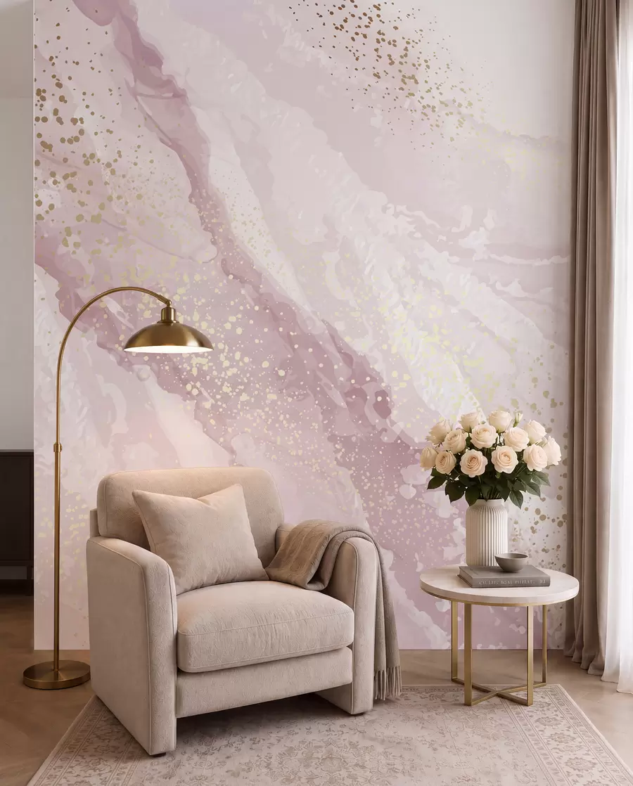 murais de parede Pintura abstrata, imitação da superfície de mármore da pedra u95846