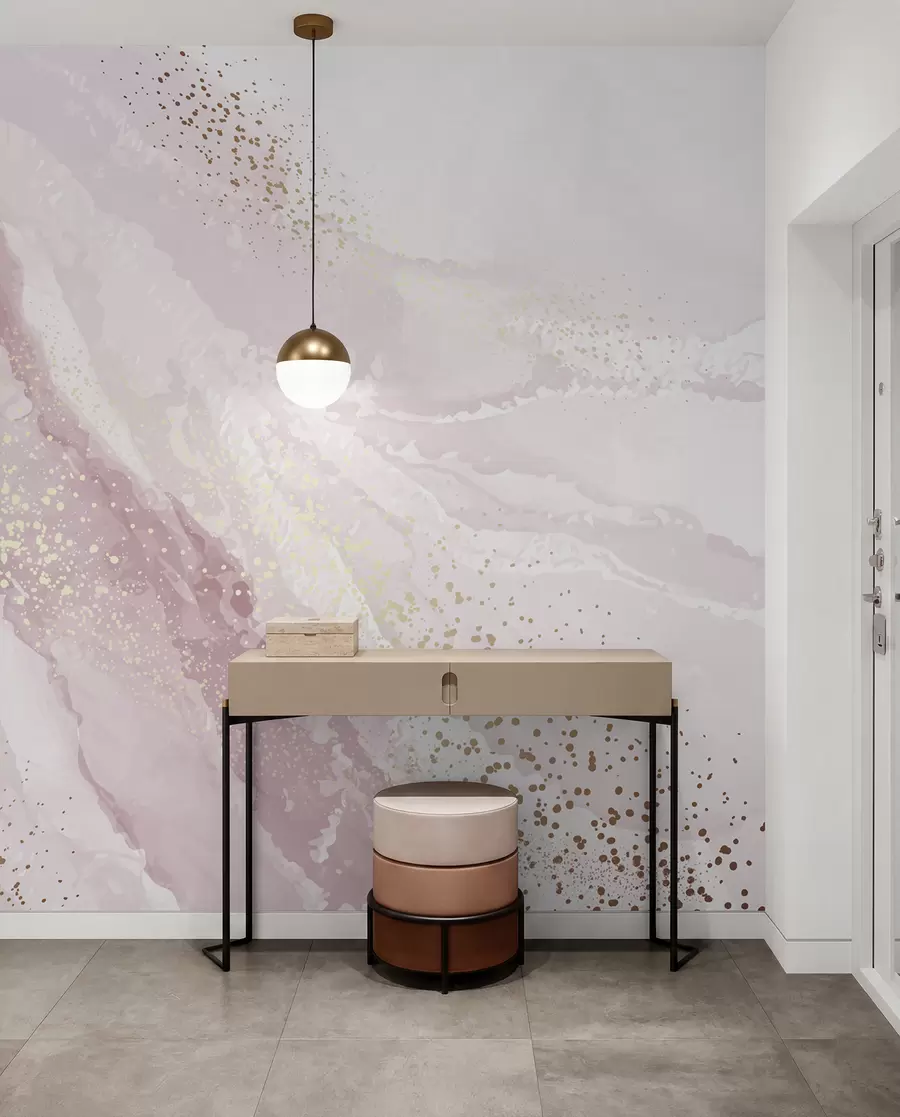 murais de parede Pintura abstrata, imitação da superfície de mármore da pedra u95846