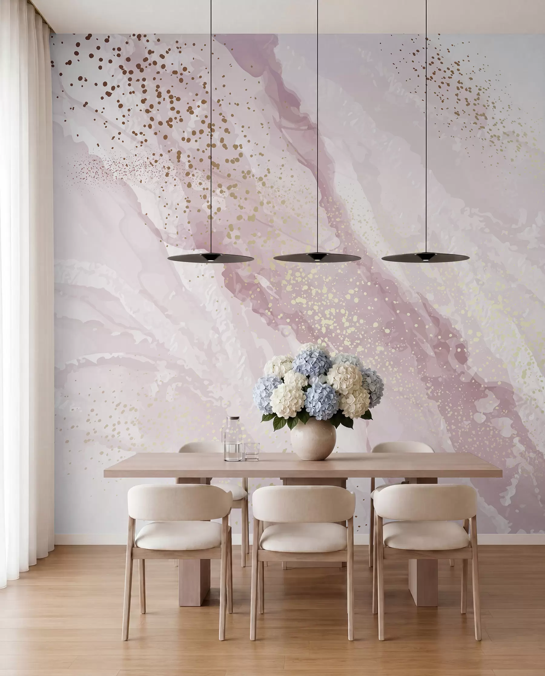 murais de parede Pintura abstrata, imitação da superfície de mármore da pedra u95846