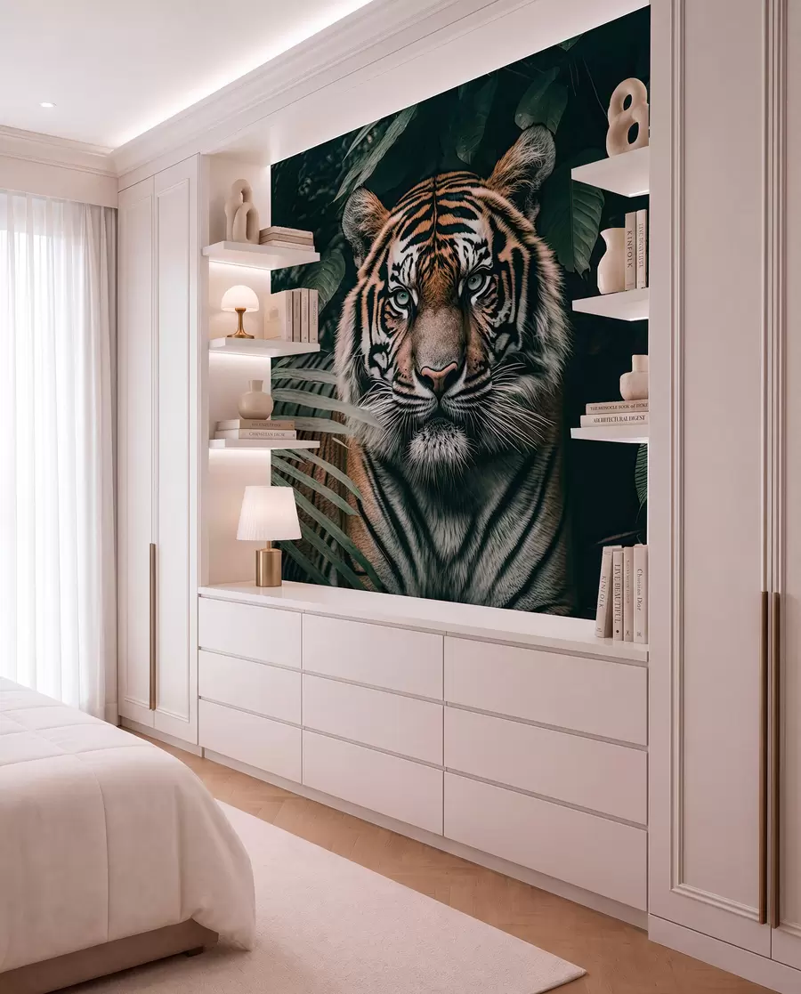 murais de parede Tigre na floresta tropical u95619