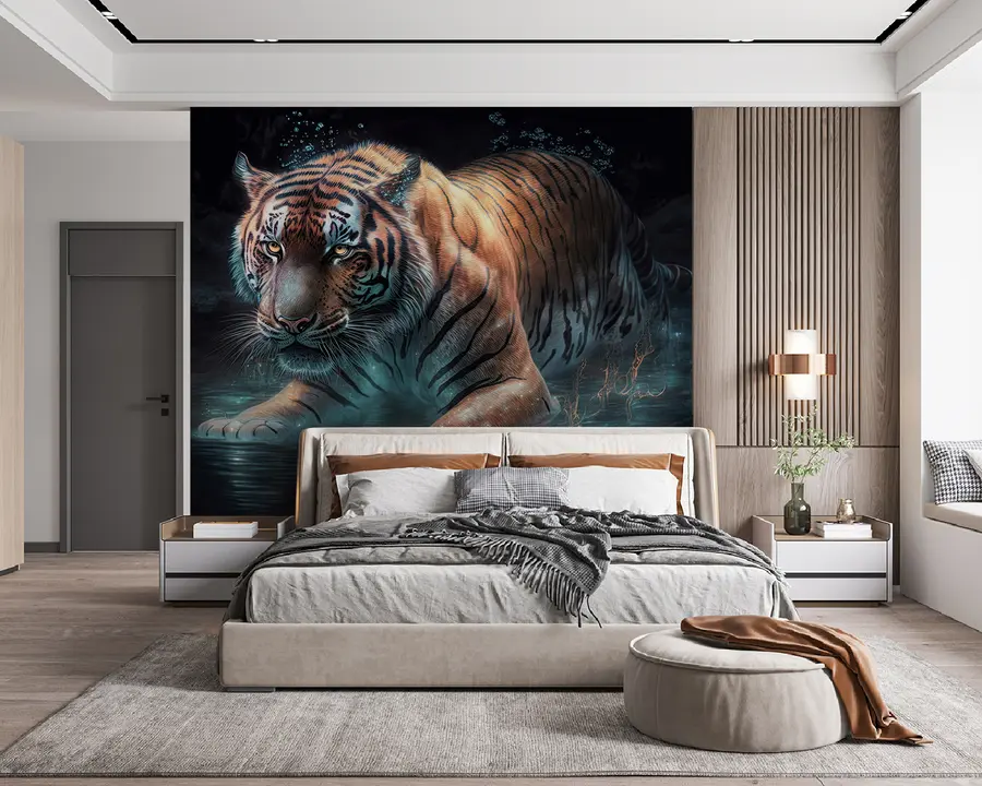 murais de parede belo tigre u95622