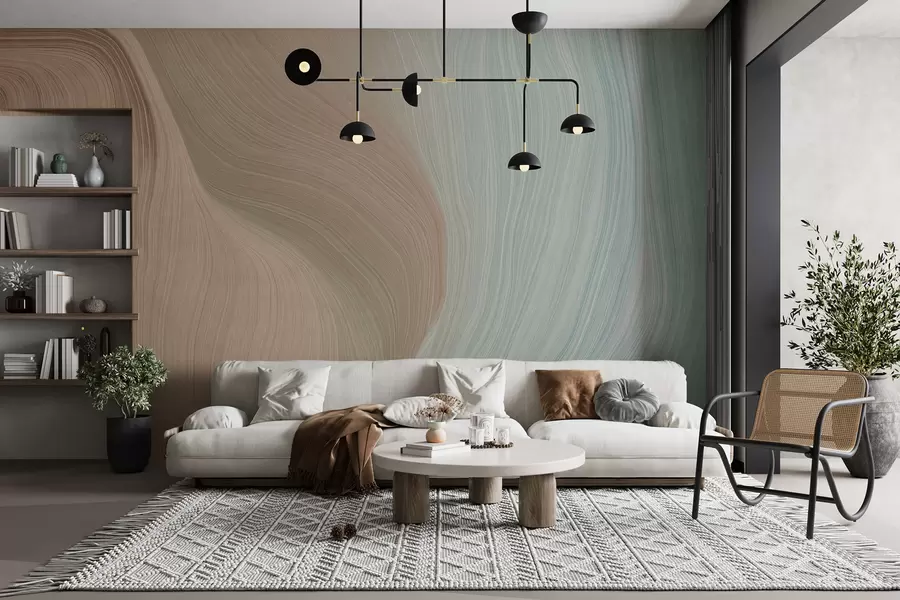 murais de parede ondas cinza ardósia u96285