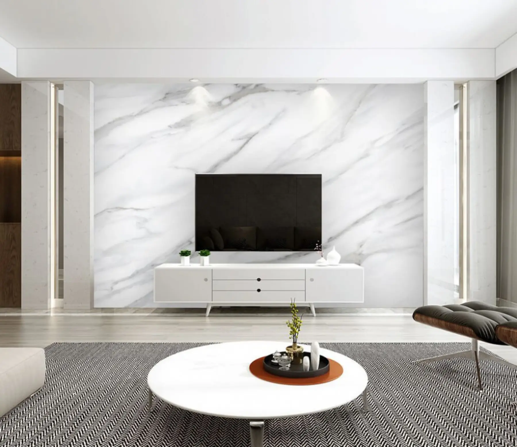 murais de parede Neve, cinza e inclinação u09462