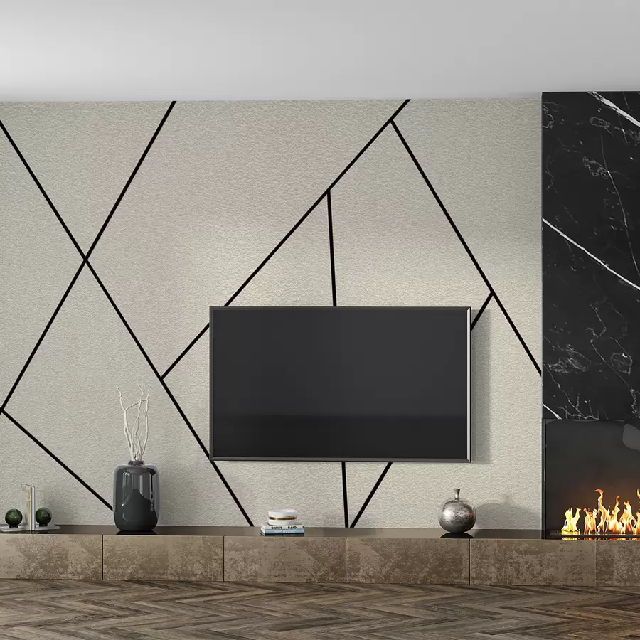 murais de parede Cruzamentos na parede, estilo minimalista u11256