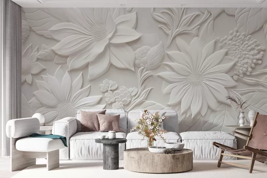 murais de parede flores 3-D u96695