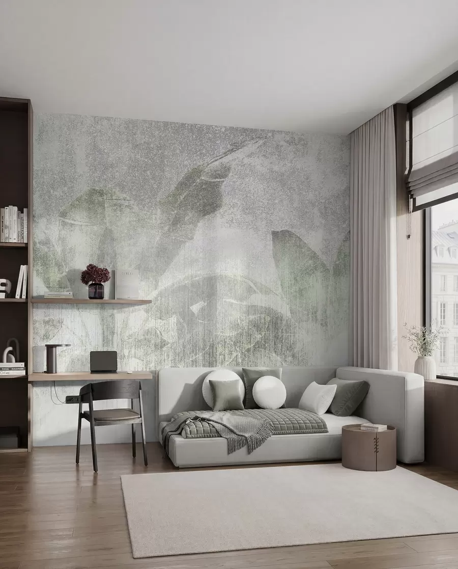 murais de parede Estilo loft de palmeiras tropicais u97030
