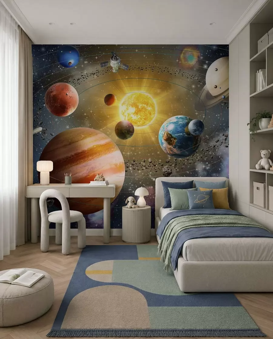 murais de parede Viagem entre planetas u97222