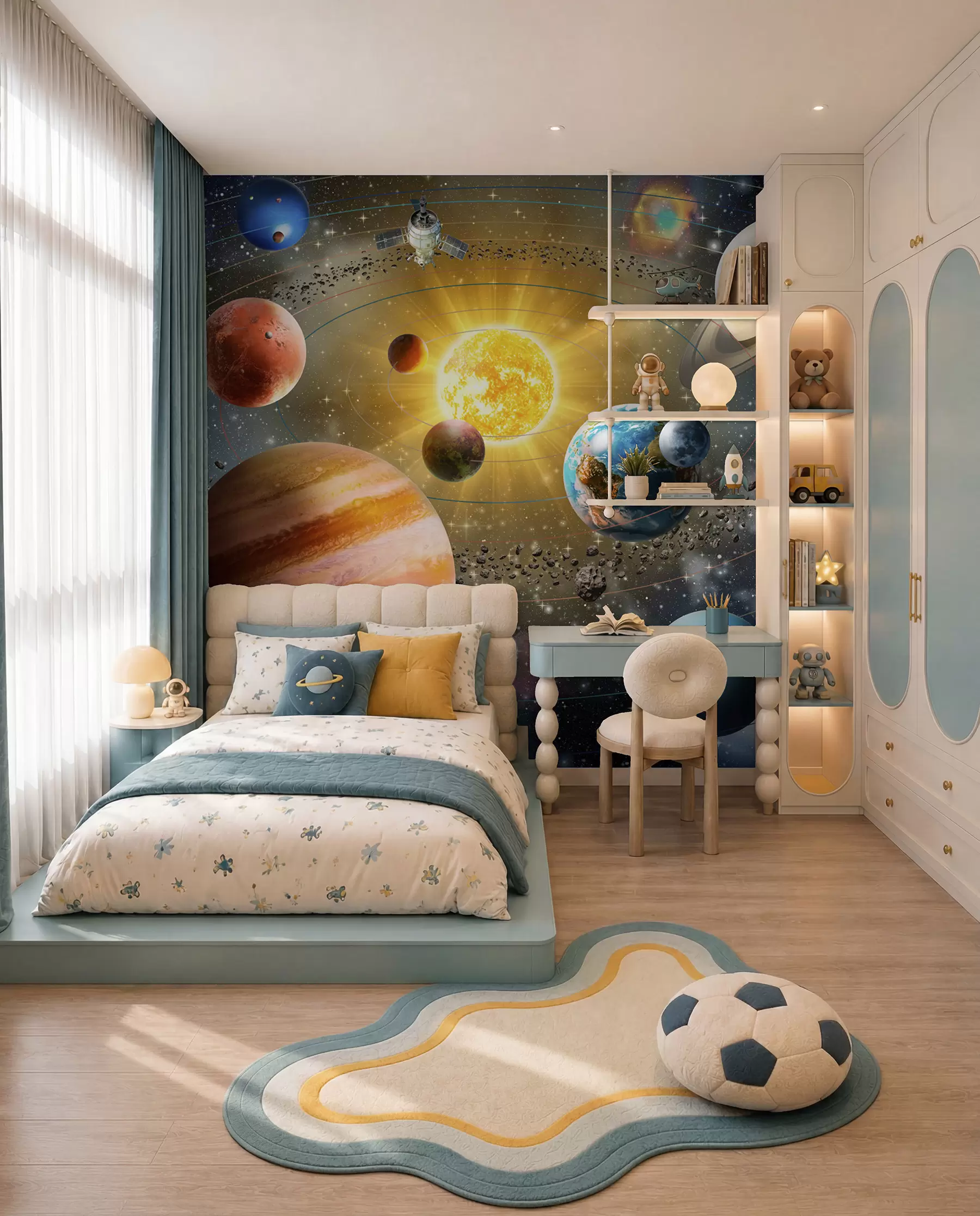 murais de parede Viagem entre planetas u97222