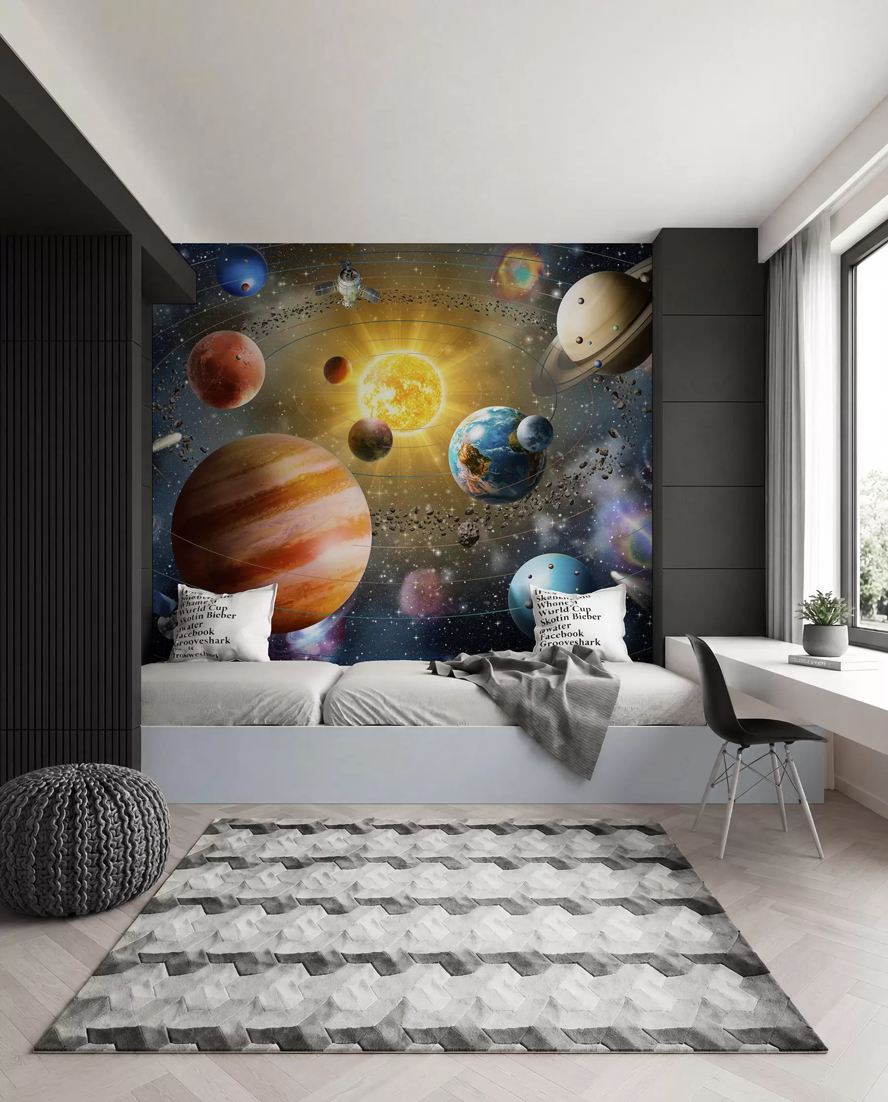 murais de parede Viagem entre planetas u97222