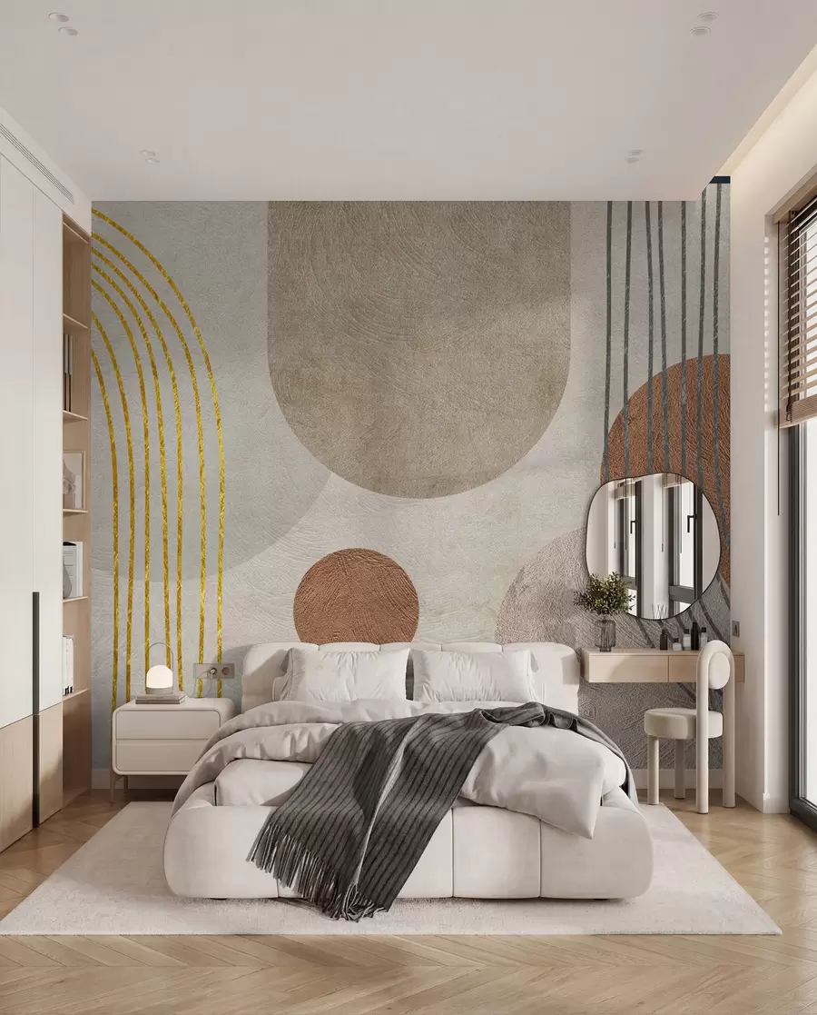 murais de parede Padrão boho abstrato u97255