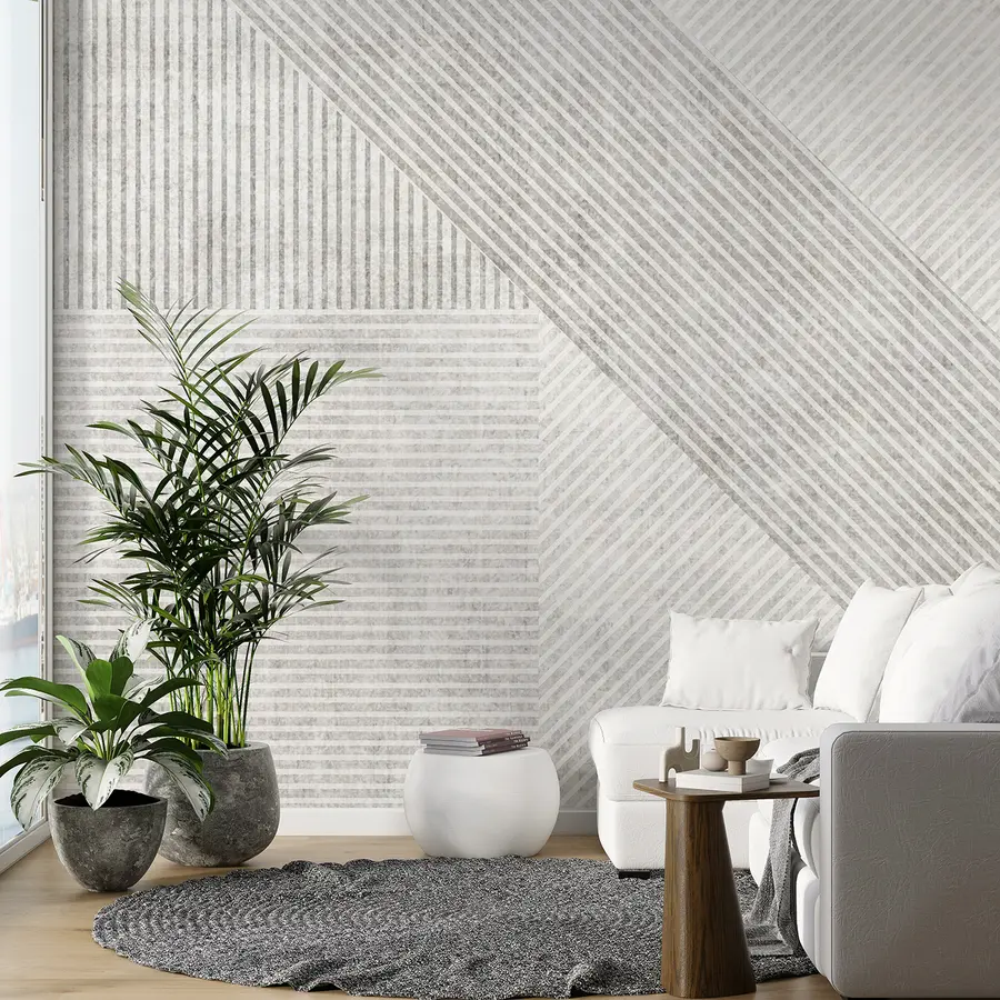 murais de parede Linhas geométricas vintage u96331