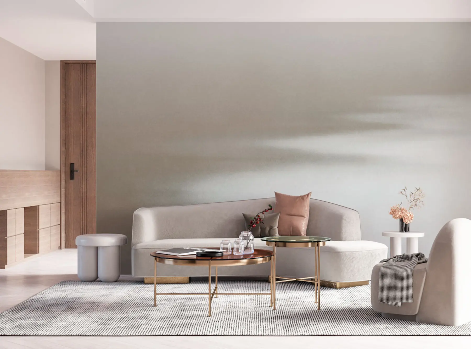 murais de parede Praia e mar, minimalismo elegante e loft u97452