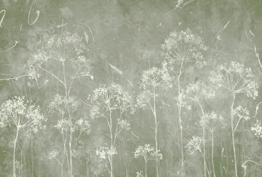 murais de parede Flores selvagens em estilo grunge u96551v1