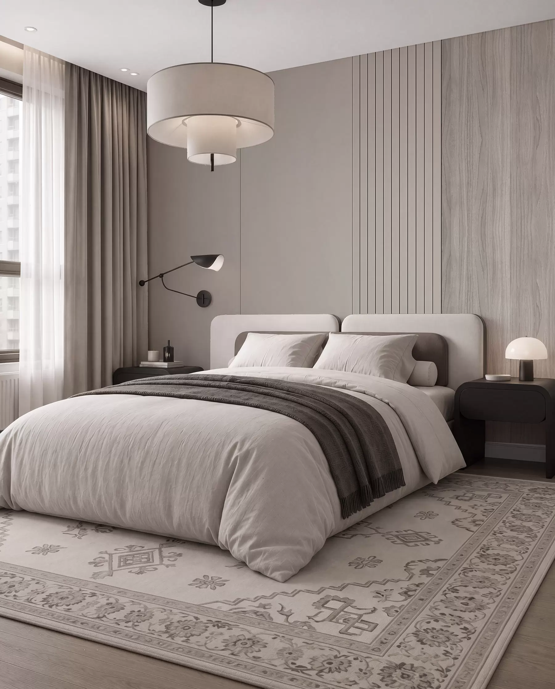 murais de parede Painel com aduelas e madeira u97549