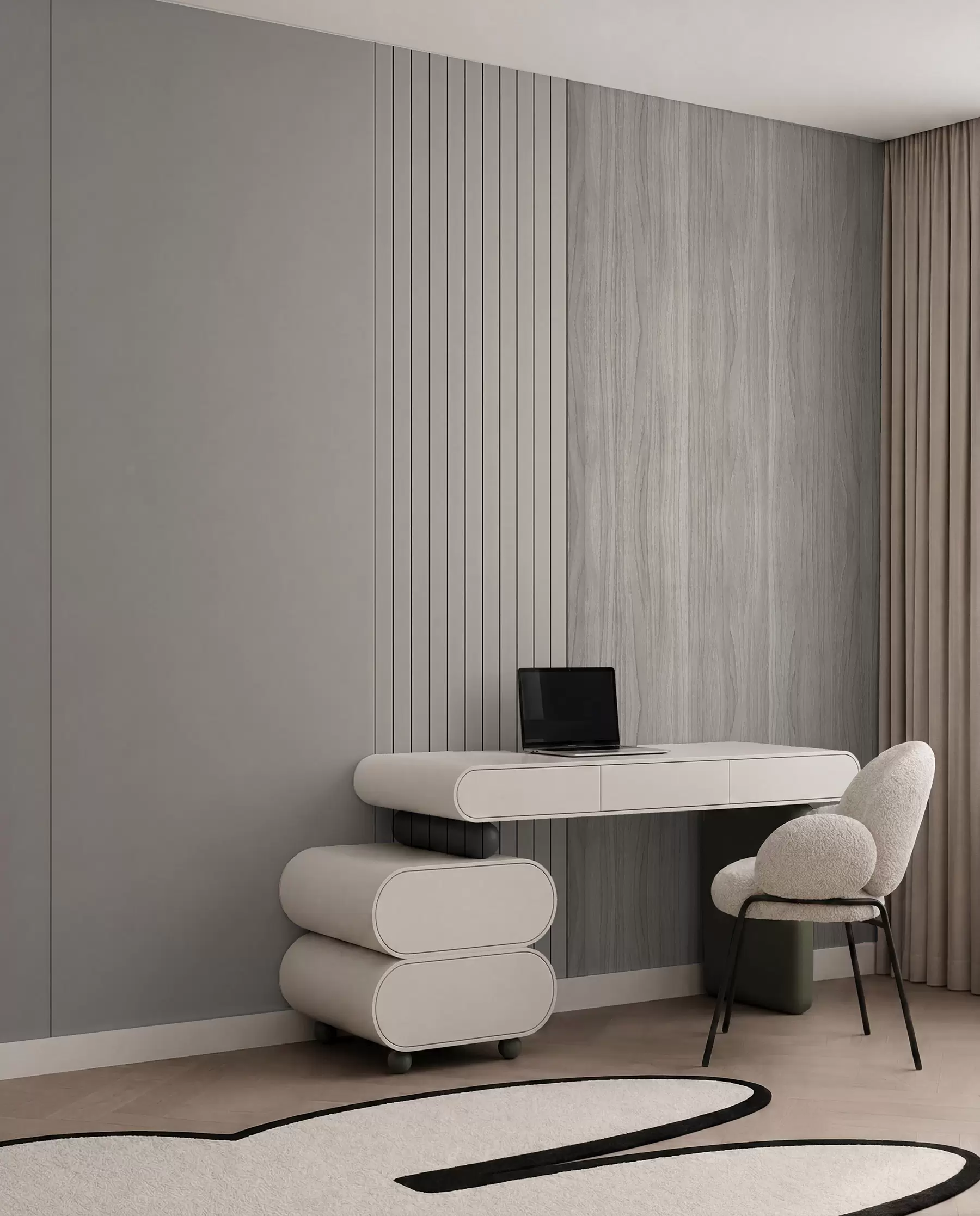 murais de parede Painel com aduelas e madeira u97549
