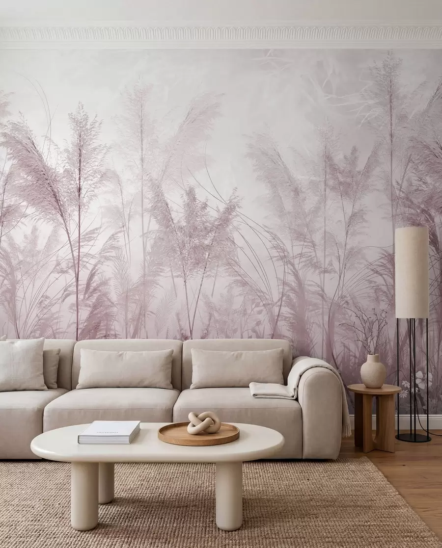 murais de parede Prado pastel — Malva u93903v2