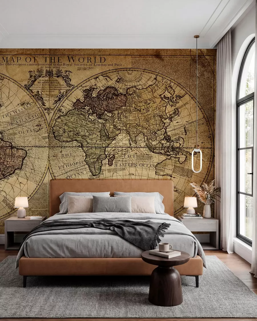 murais de parede Um mapa-mundo antigo u18533