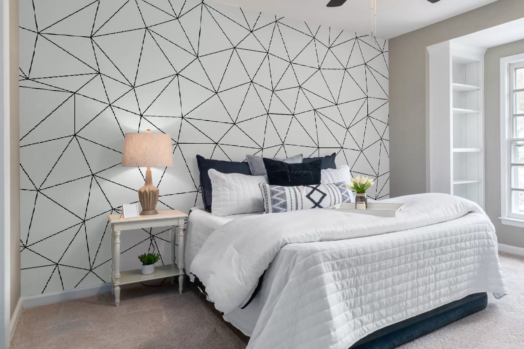 murais de parede Os triângulos abstractos minimalistas são uma nova tendência u98560