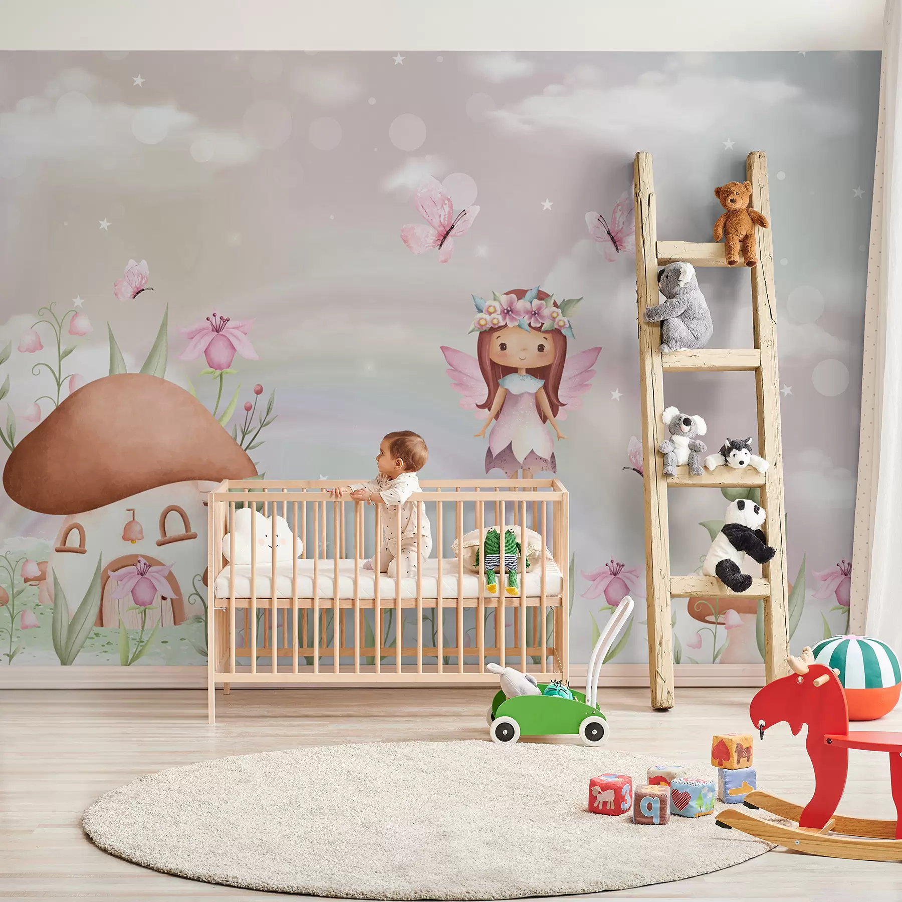 murais de parede Um mundo de fadas com fadas u98735