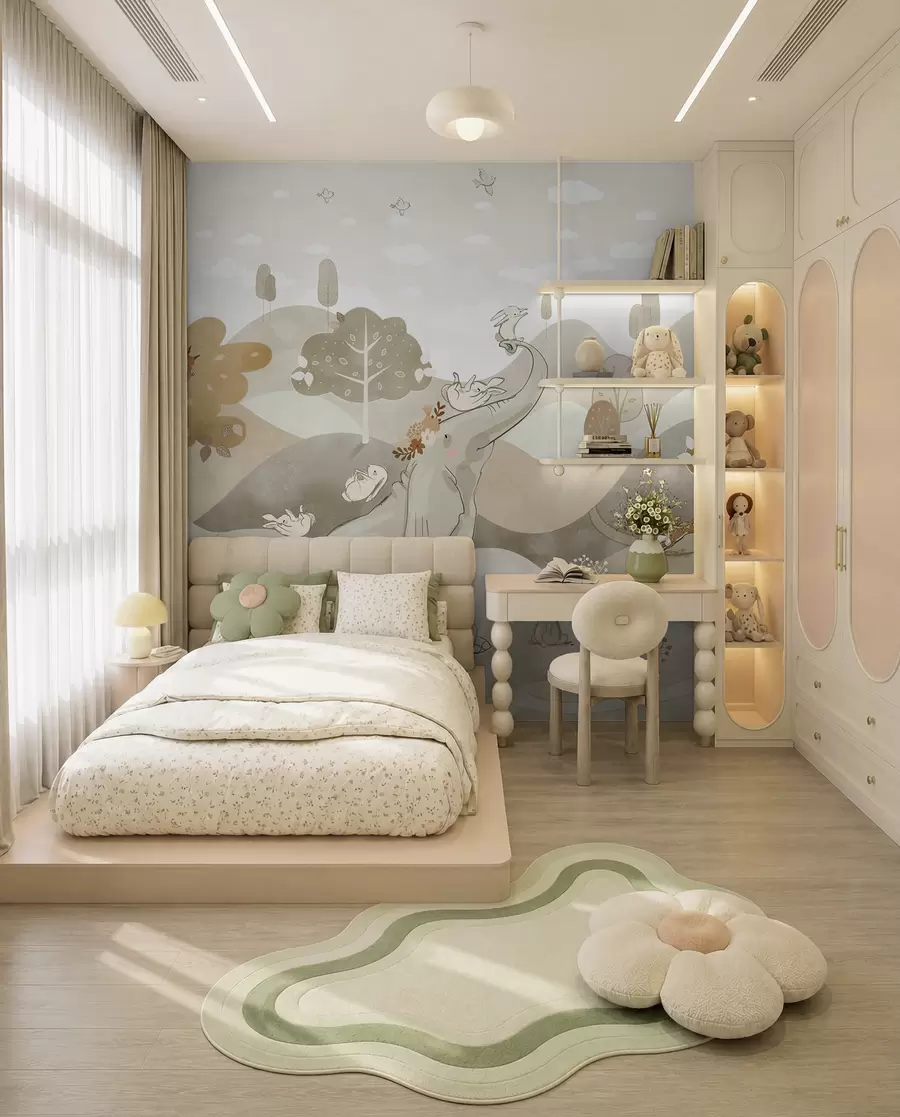 murais de parede Paisagem com animais giros u98695