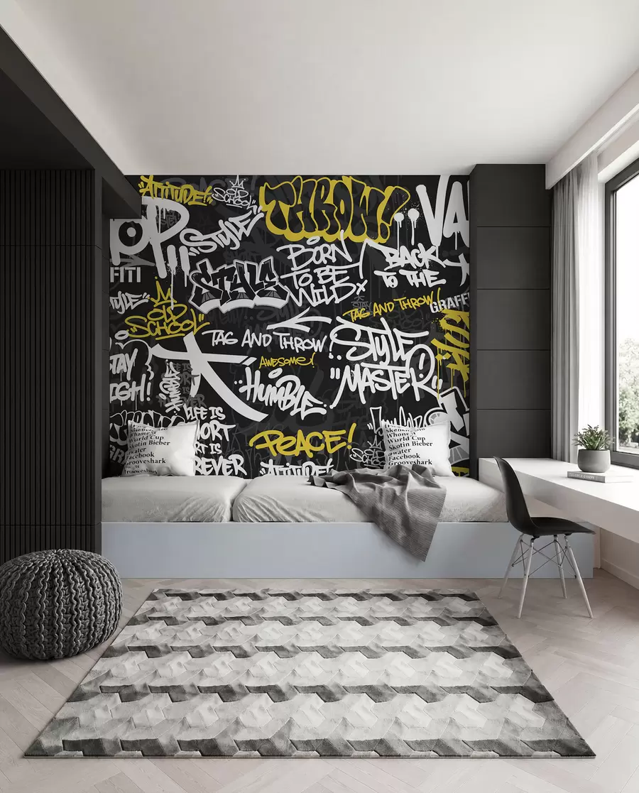 murais de parede Ritmo de graffiti urbano u98895