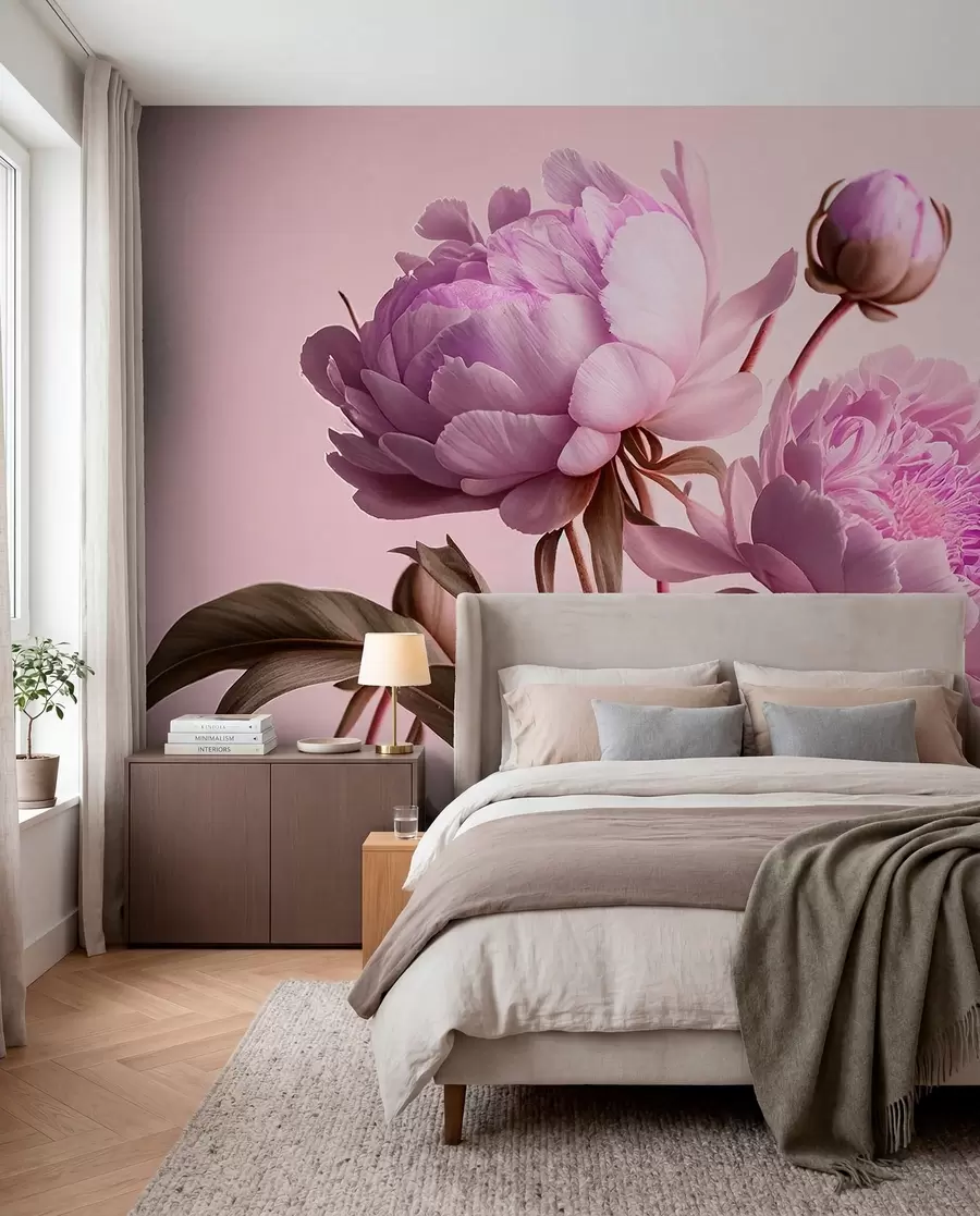 murais de parede flores em aguarela u70658v2