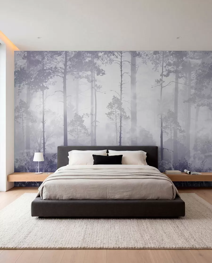 murais de parede Véu da floresta lilás u94439v4